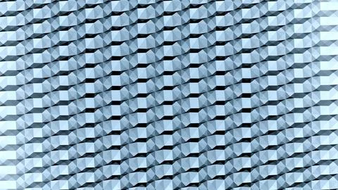 8K Abstract 3D Render with Striped Geometric Shapes Stock Illustration