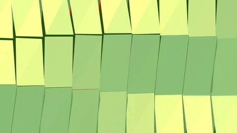 8K Abstract 3D Render with Striped Geometric Shapes Stock Illustration