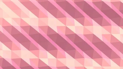 8K Abstract 3D Render with Striped Geometric Shapes Stock Illustration