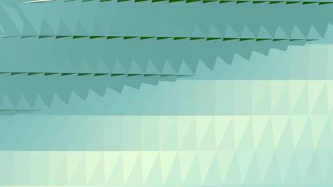 8K Abstract 3D Render with Striped Geometric Shapes Illustrazione stock
