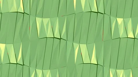 8K Abstract 3D Render with Striped Geometric Shapes Illustrazione stock