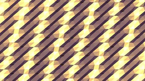 8K Abstract 3D Render with Striped Geometric Shapes Stock Illustration