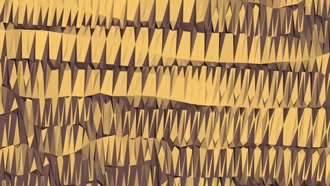 8K Abstract 3D Render with Striped Geometric Shapes Stock Illustration