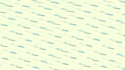 8K Abstract 3D Render with Striped Geometric Shapes Stock Illustration