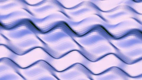 8K Abstract 3D Render with Striped Geometric Shapes Illustrazione stock