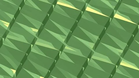 8K Abstract 3D Render with Striped Geometric Shapes Stock Illustration
