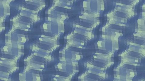 8K Abstract 3D Render with Striped Geometric Shapes Illustrazione stock