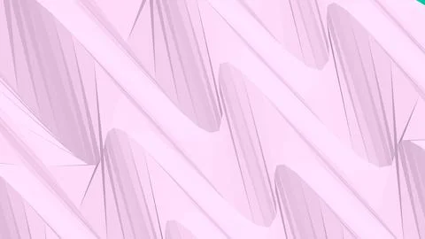 8K Abstract 3D Render with Striped Geometric Shapes Stock Illustration