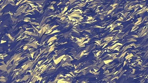 8K Abstract 3D Render with Striped Geometric Shapes Stock Illustration