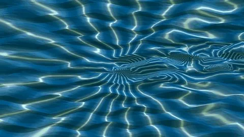 8K Abstract 3D Render with Striped Geometric Shapes Stock Illustration