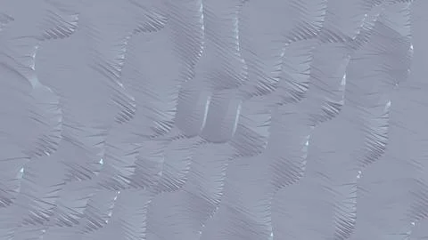 8K Abstract 3D Render with Striped Geometric Shapes Illustrazione stock