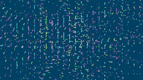 8K Abstract 3D Render with Striped Geometric Shapes Illustrazione stock