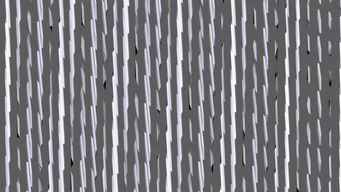 8K Abstract 3D Render with Striped Geometric Shapes Illustrazione stock