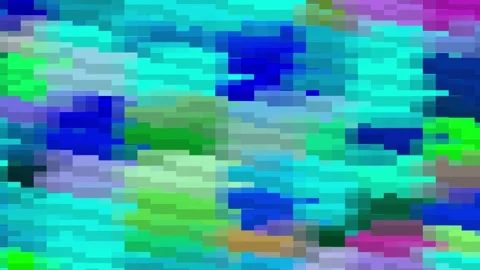 8K Abstract Geometric 3D Render Glitch Mosaic Seamless Loop Stock Footage 337810293