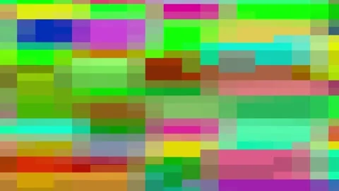 8K Abstract Geometric 3D Render Glitch Mosaic Seamless Loop Stock Footage 337810295