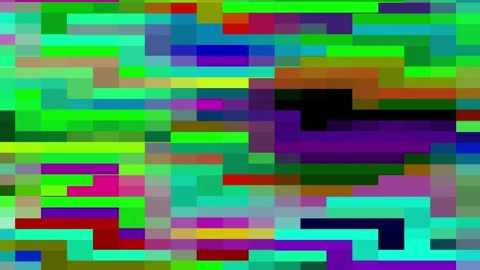 8K Abstract Geometric 3D Render Glitch Mosaic Seamless Loop Stock Footage 337810299