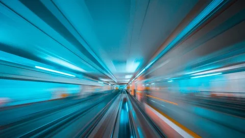 8K Abstract motion in a tunnel Stock Footage 107678520