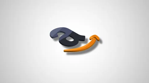 8k - Amazon logo symbol icon Stock Footage 68302636