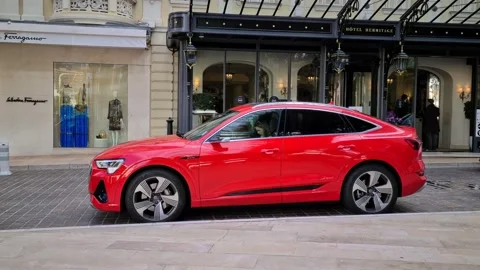 8K Audi E-Tron 55 Quattro Stock Footage 141615260