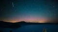 8K Aurora and Perseid Meteor Shower in Crater Lake National Park Oregon USA 4k or 4k+ Resolution