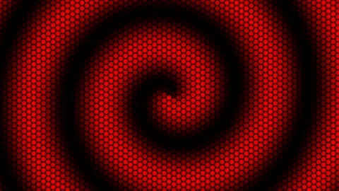 8K Background with Red and Black Spirals, 3D Render, Exclusive Stock Footage 272249546