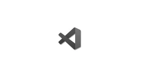 8K Black and white Visual Studio Code wallpaper. Designed with Photoshop Illustrazione stock