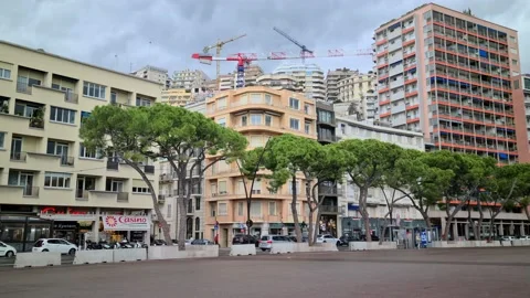 8K Boulevard Albert 1er Monaco Stock-Footage 141931978