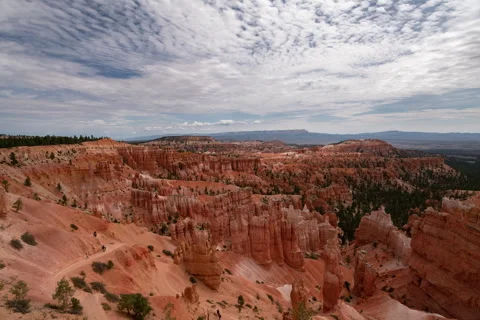 8K Bryce Canyon Time Lapse Navajo Loop Trail from Sunset Point Utah USA Full Stock Footage 329390381