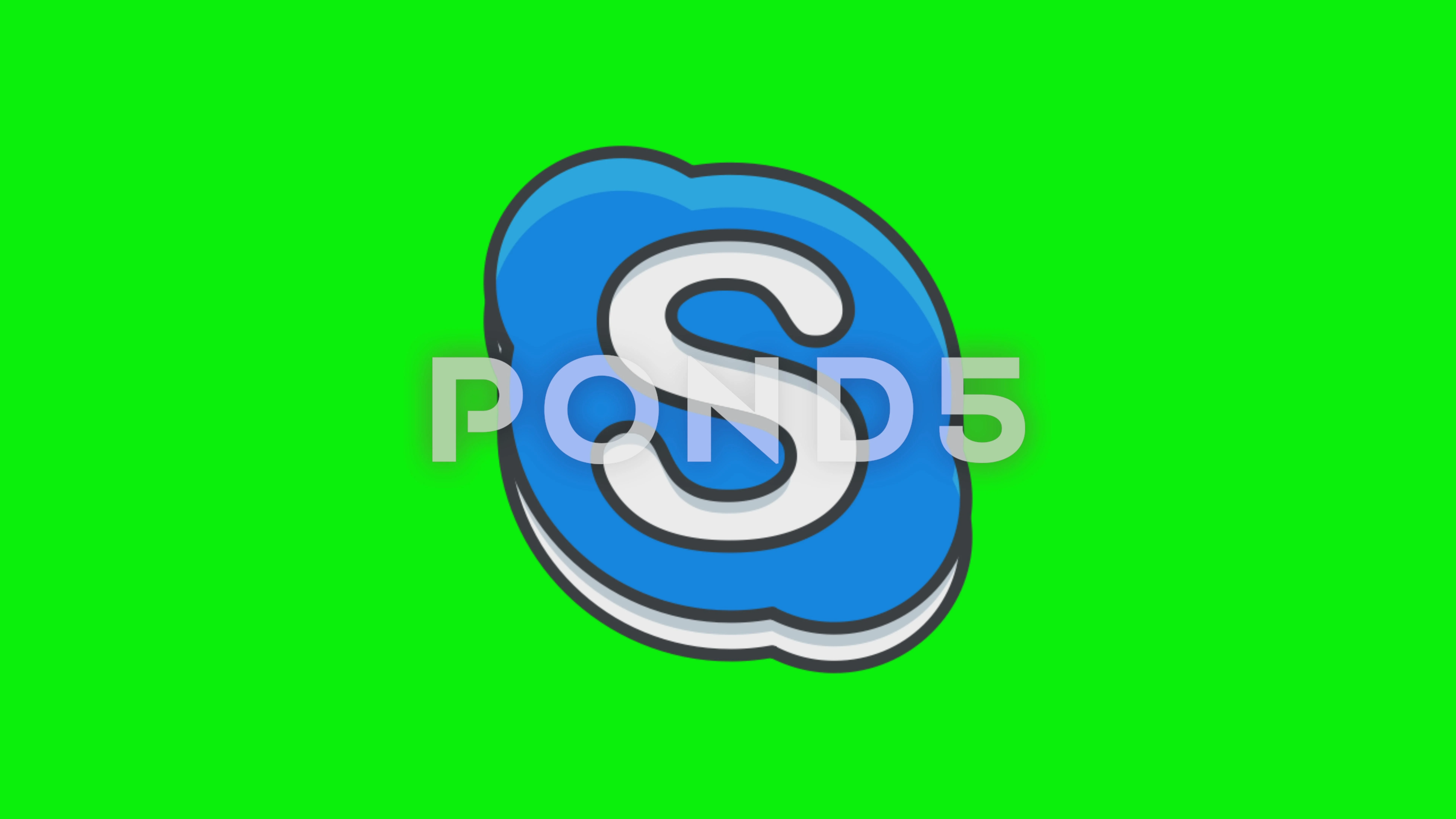 skype logo green