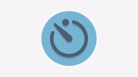 8K - Chronometer icon symbol round logo Stock Footage 68893851