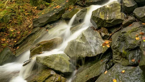 8K Close up waterfall Stock Footage 255834052