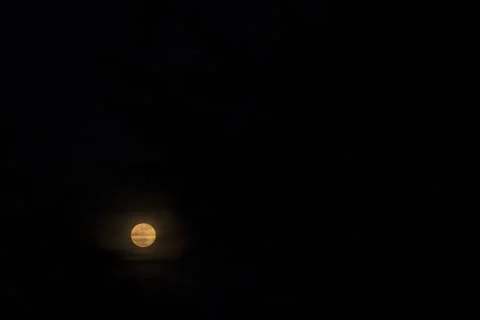 8K Cloudy full moon Stock Footage 255843133