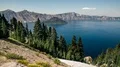 8K Crater Lake National Park Time Lapse of Wizard Island 4k or 4k+ Resolution