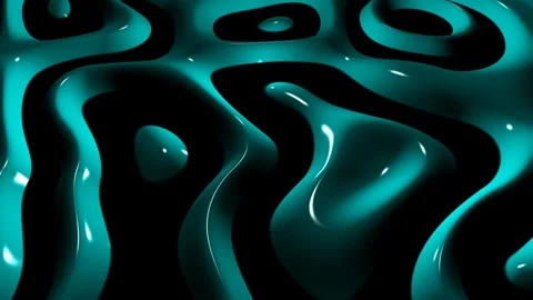 8K Dark Background with Aqua Spots, Reflection, Exclusive, 3D Render Stock Footage 272635600