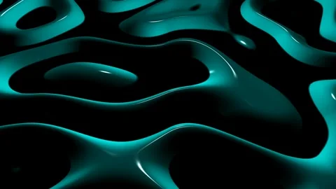 8K Dark Background with Aqua Spots, Reflection, 3D Render, Exclusive Stock Footage 272635606