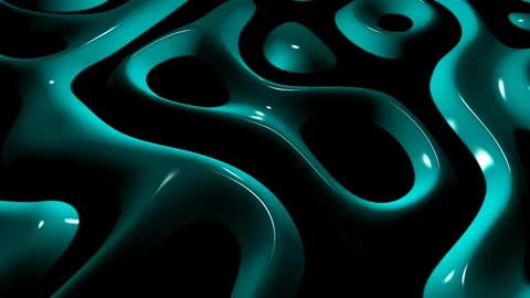 8K Dark Background with Aqua Spots, 3D Render, Exclusive, Reflection Stock Footage 272635965