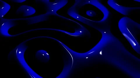 8K Dark Background with Blue Spots, 3D Render, Reflection, Exclusive Stock Footage 272408544