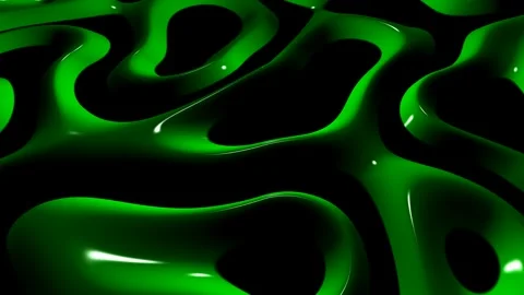 8K Dark Background with Green Spots, Reflection, Exclusive, 3D Render Stock Footage 272408220