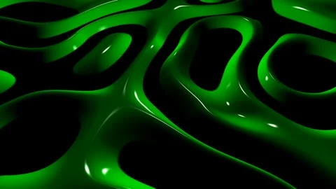 8K Dark Background with Green Spots, Exclusive, Reflection, 3D Render Stock Footage 272408253