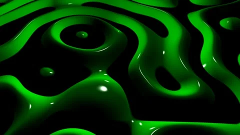 8K Dark Background with Green Spots, Exclusive, 3D Render, Reflection Stock Footage 272408268