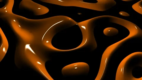 8K Dark Background with Orange Spots, Exclusive, Reflection, 3D Render Stock Footage 272635317
