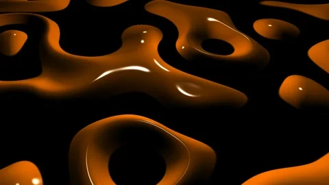 8K Dark Background with Orange Spots, 3D Render, Reflection, Exclusive Stock Footage 272635323