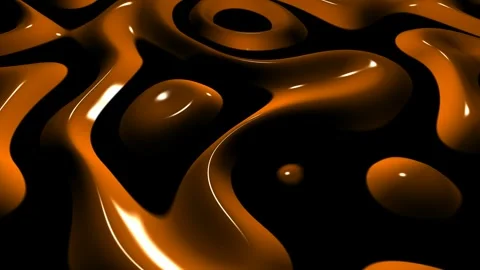 8K Dark Background with Orange Spots, 3D Render, Exclusive, Reflection Stock Footage 272635623