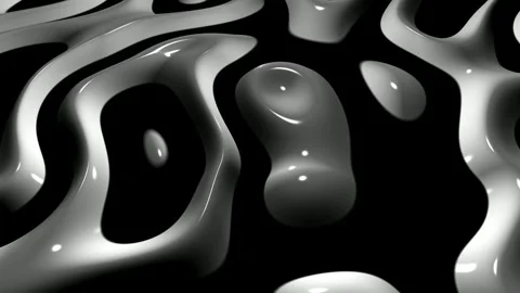 8K Dark Background with White Spots, Reflection, 3D Render, Exclusive Stock Footage 272635936
