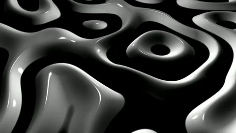 8K Dark Background with White Spots, 3D Render, Reflection, Exclusive Stock Footage 272636070