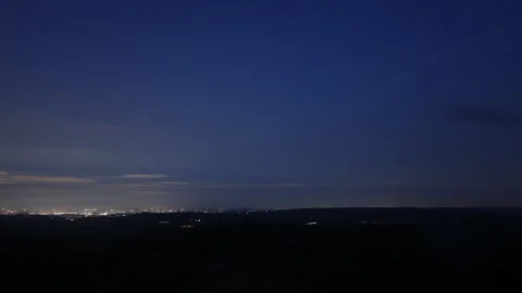 8K Day to Night Time Lapse overlooking Sheffield, UK Stock Footage 330530939