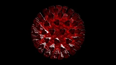 8K Detailed electronic microscope animation of Coronavirus disease COVID-19 Видео 126143248