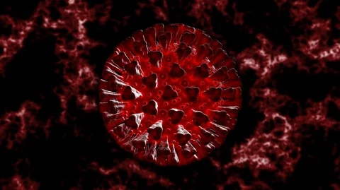 8K Detailed electronic microscope animation of Coronavirus disease COVID-19 Vidéo 126143792