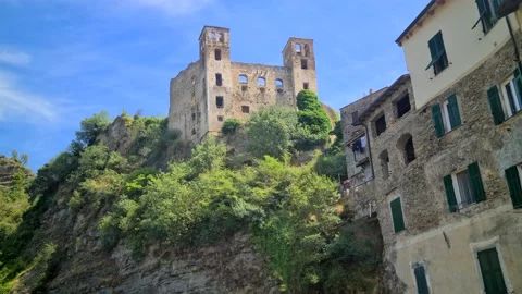 8K Dolceacqua Castle Stock-Footage 158537306