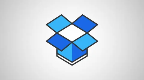 8k - Dropbox icon logo symbol Video stock 68360849